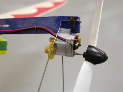Electric motor on radio control Hornet