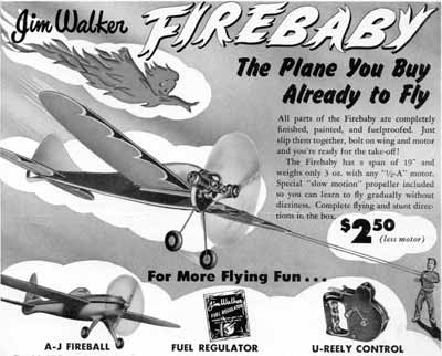 Jim Walker Firebaby advertisement from American Junior Aircraft