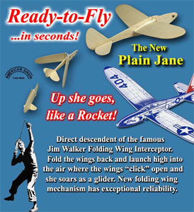 Plain Jane Folding Wing Glider