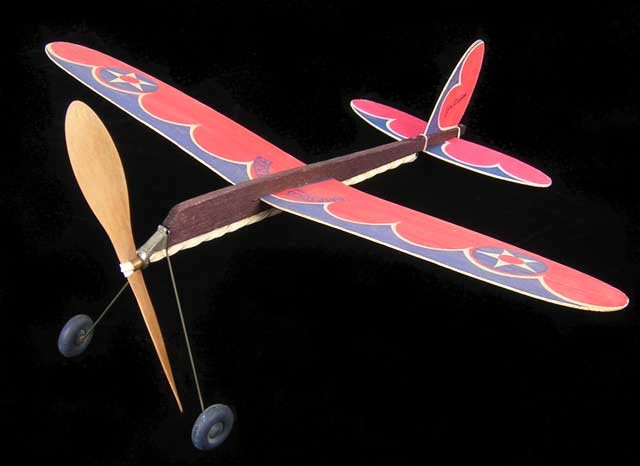 Jim Walker Pursuit from 1937 another American Junior balsa model airplane that was Ready To Fly