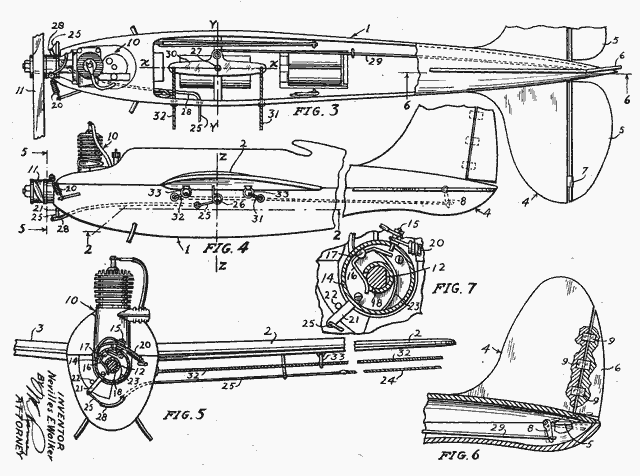 Jim Walker patent for U-Control system of Control Line Flying