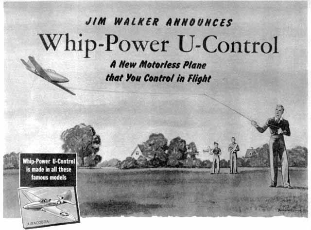 Whip-Power U-Control advertisement from 1943