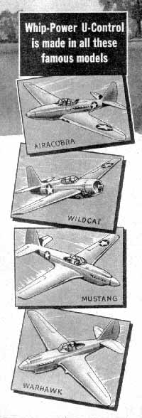 Whip-Power model planes from American Junior