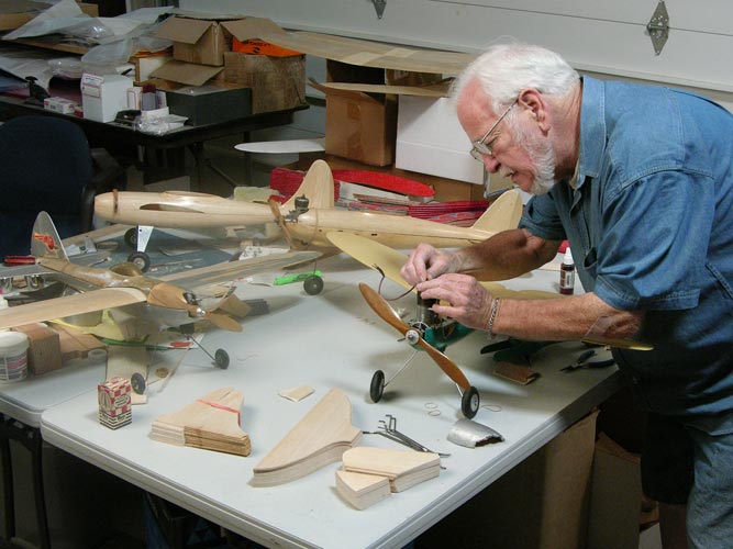 Frank Macy in the process of Fireball restoration