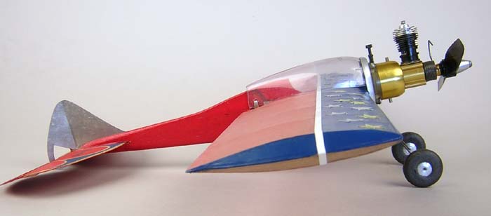 Symetrical wing of the Firebaby Super Stunt U-Control plane by Billy McDow