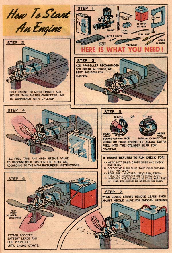 Flying Models comic book from 1954 page 11