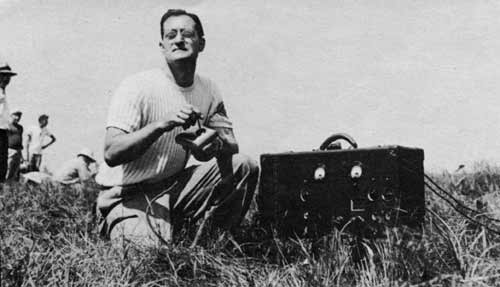 Early radio control equipment developed by Jim Walker during the early 1940's