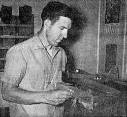 Bob Smutrhwaite with the FireBee model he manufactured for American Junior