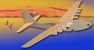Folding wing glider of the Spruce Goose