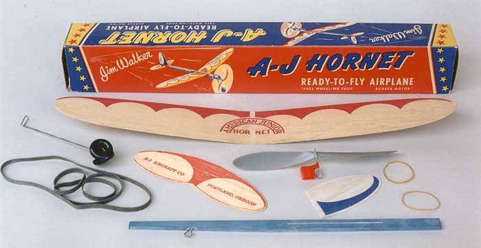 Jim Walker's American Junior Hornet - a rubber powered balsa plane that is ready to fly out of the box